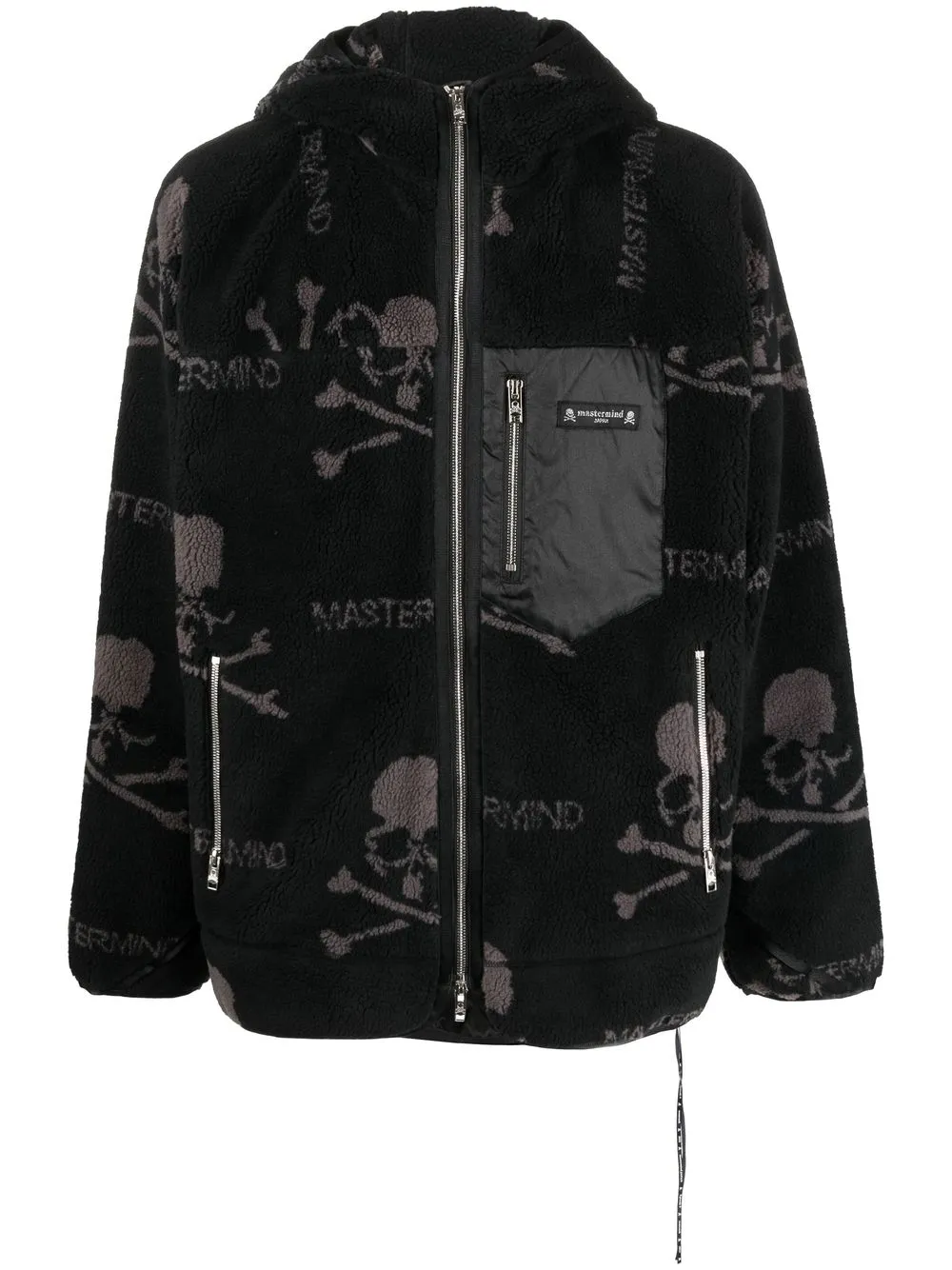 

Mastermind World logo-print bomber jacket - Black