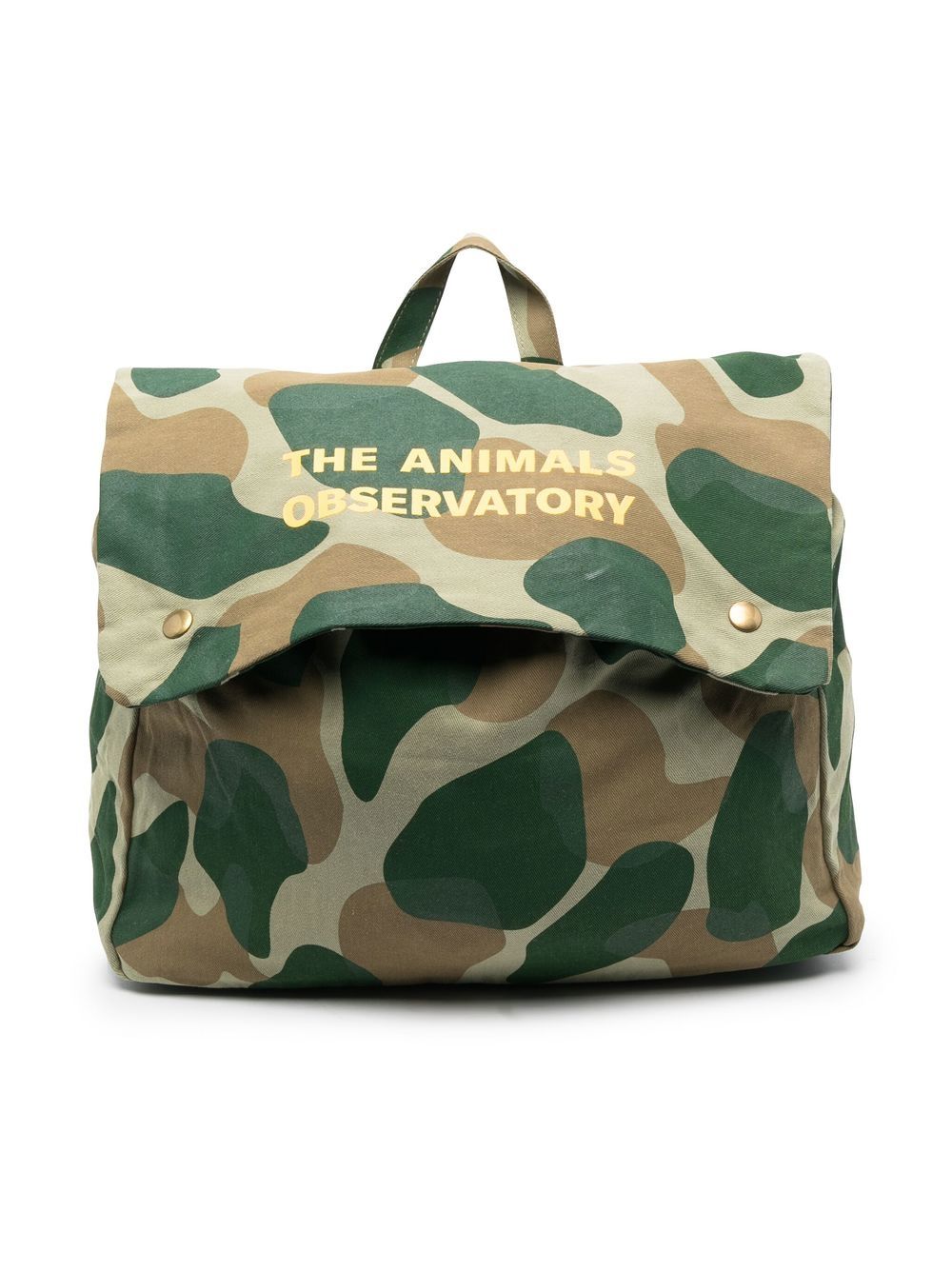 

The Animals Observatory camouflage-pattern logo-print backpack - Green