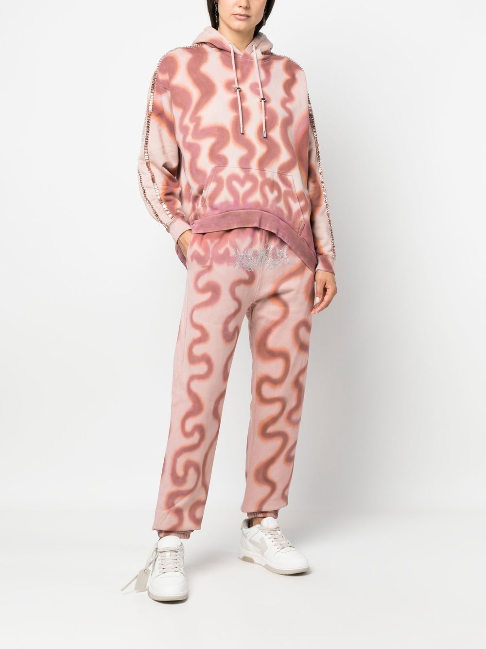 Collina Strada Broek met tie-dye print - Roze