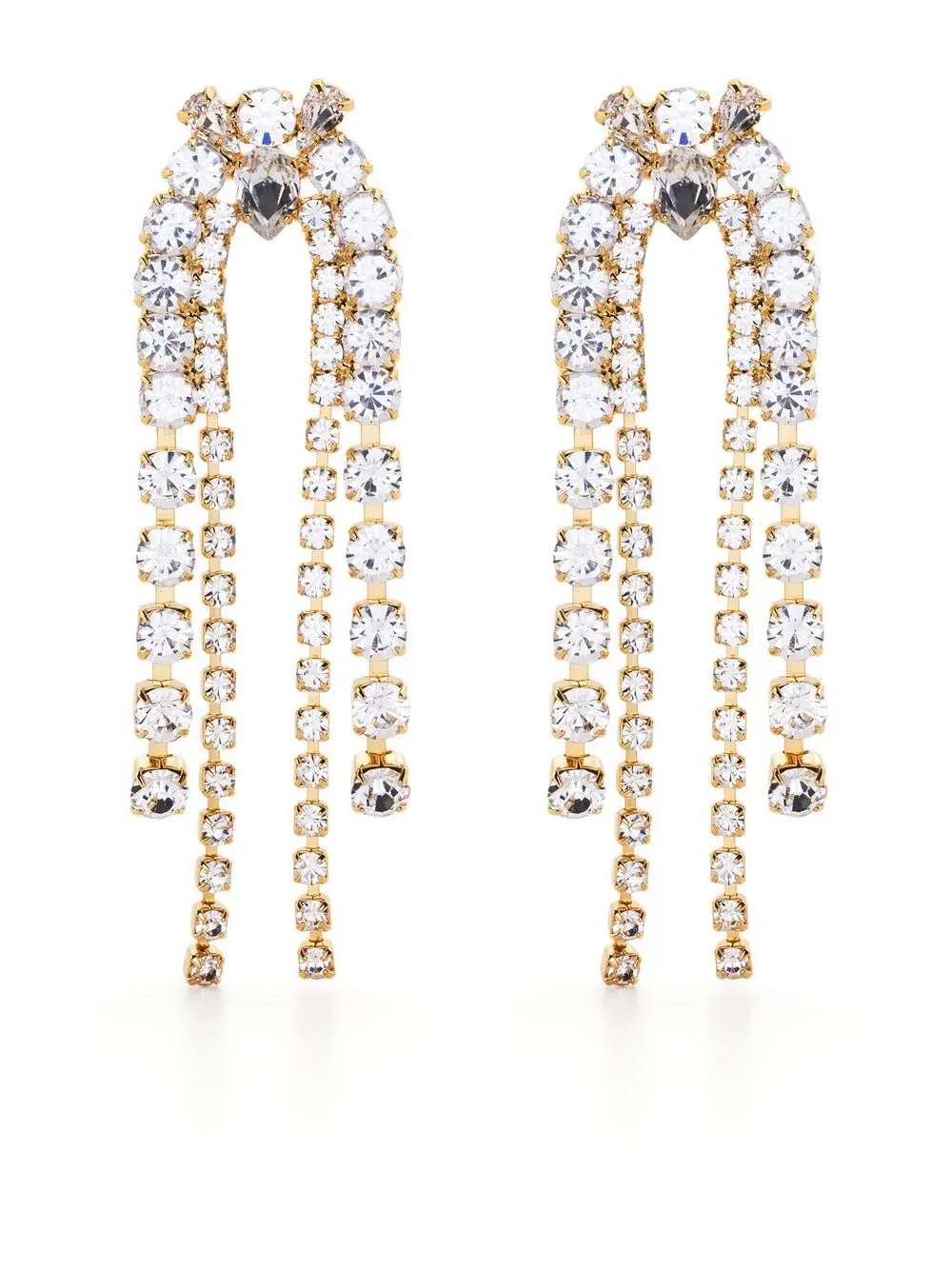 

Magda Butrym crystal drop earrings - Gold