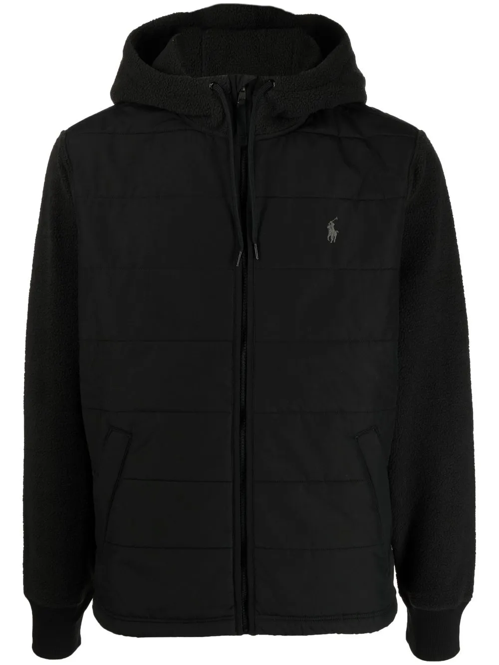 

Polo Ralph Lauren embroidered-logo hooded jacket - Black