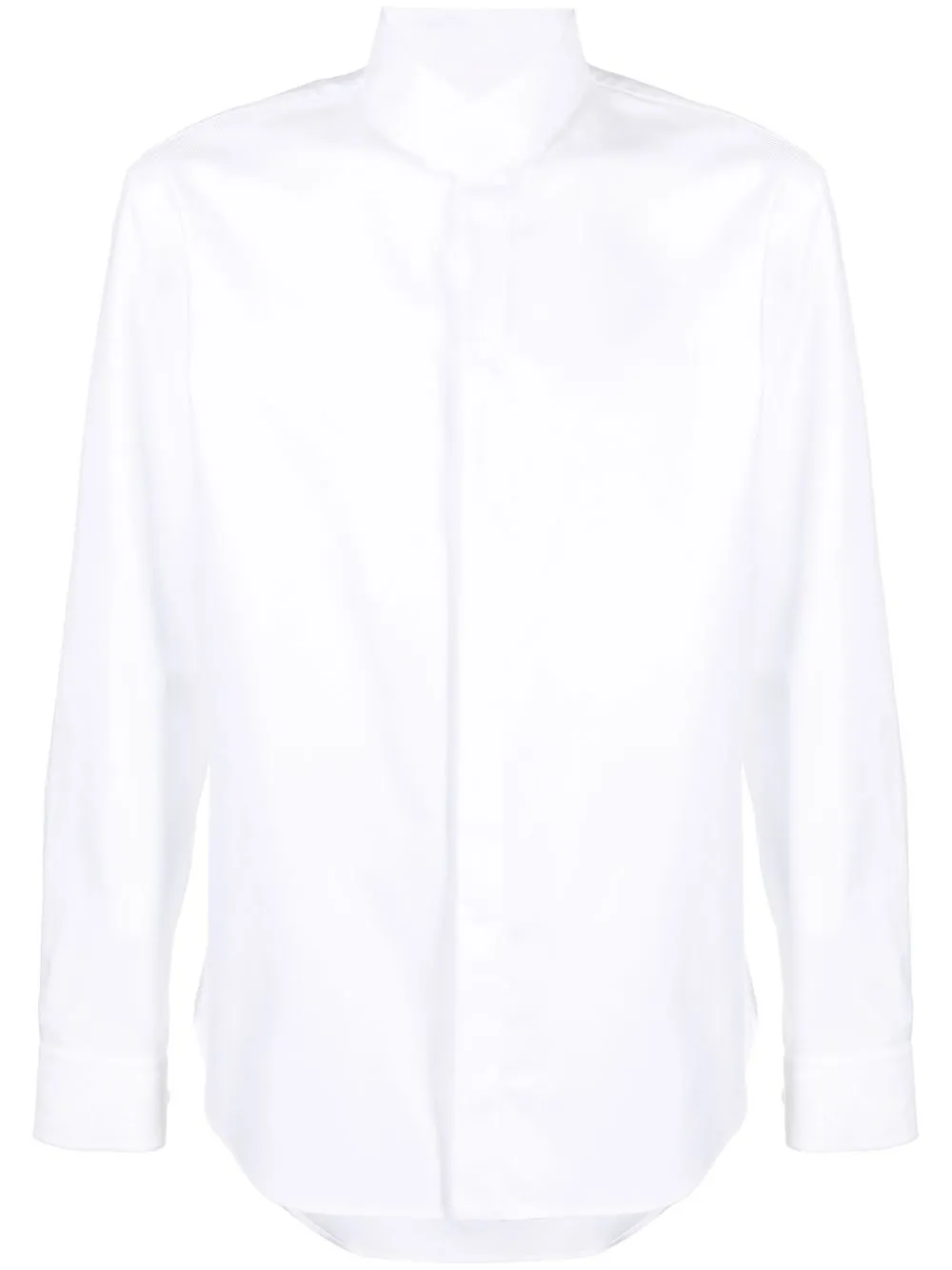 

Giorgio Armani long-sleeve cotton shirt - White