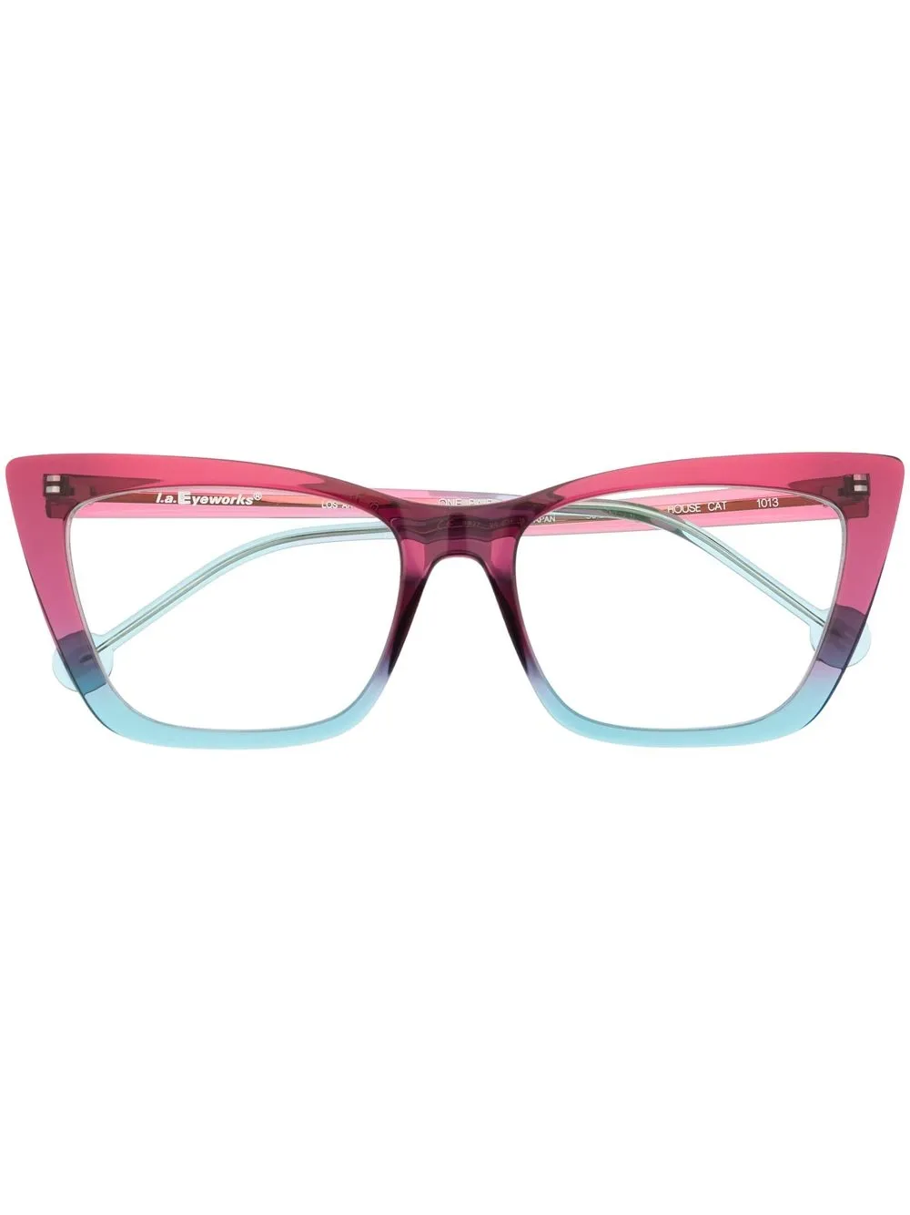 

L.A. EYEWORKS cat-eye optical glasses - Pink
