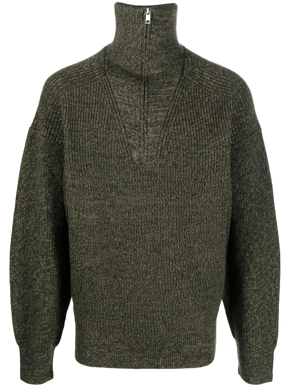 

Isabel Marant funnel-neck merino jumper - Green