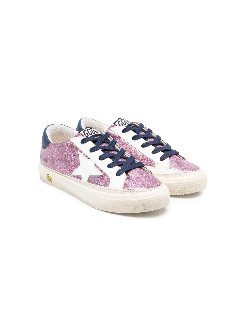 

Golden Goose Kids Superstar glitter sneakers - Pink