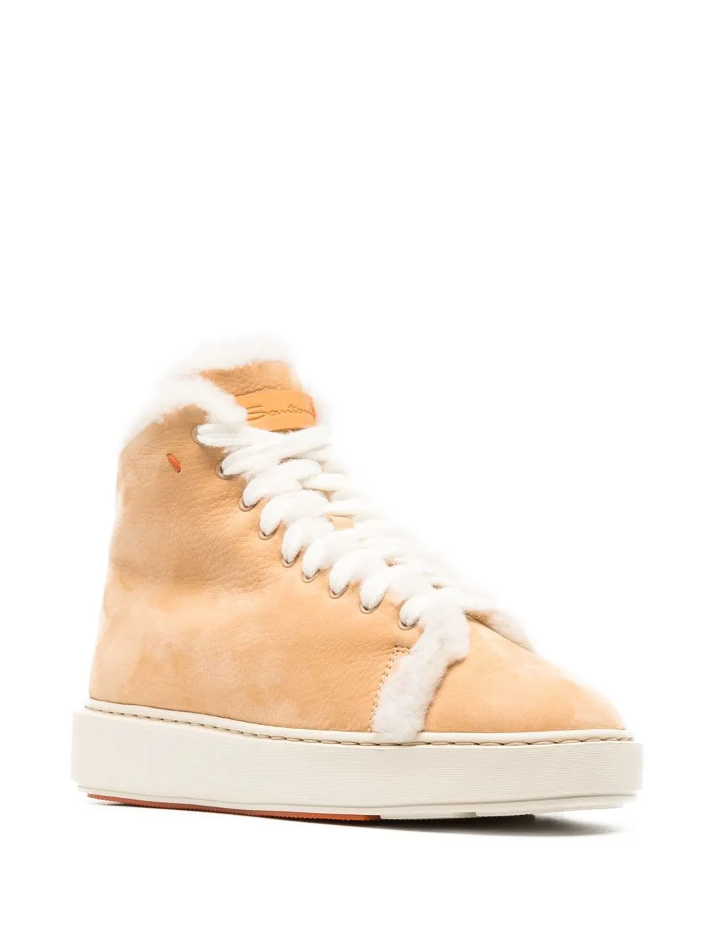 Shearling high top sneakers online