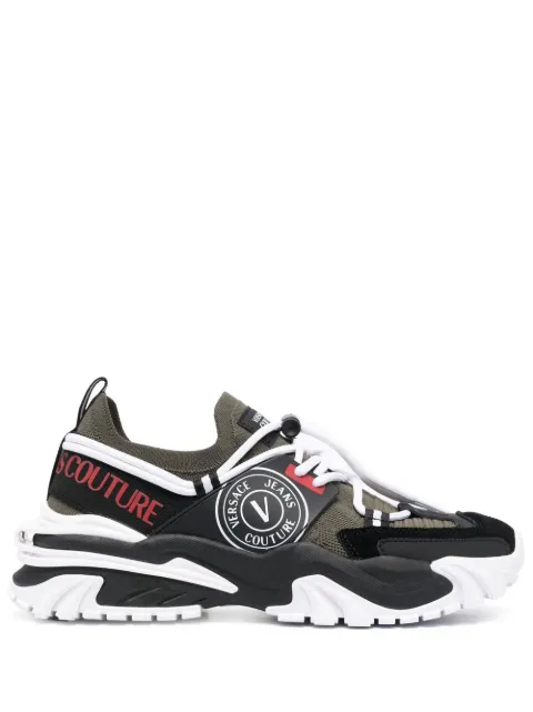 Versace Jeans Couture multi-panel lace-up sneakers