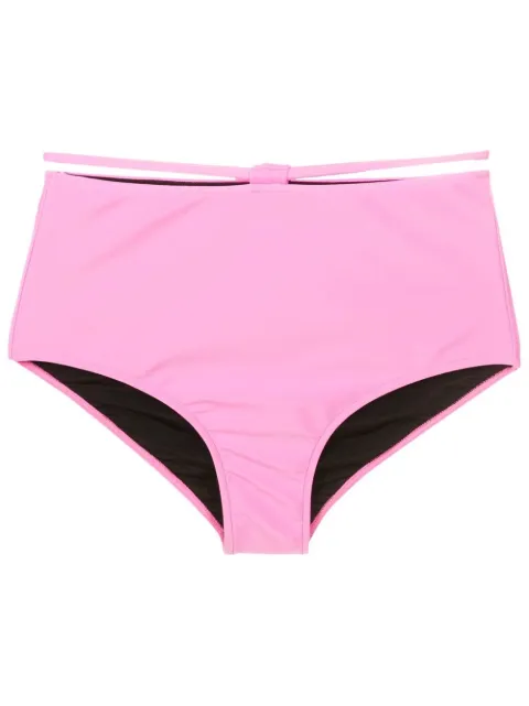 Gloria Coelho string-detail high-rise bikini briefs