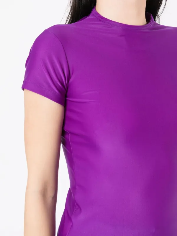 Gloria Coelho round neck short sleeved T shirt Purple FARFETCH CA