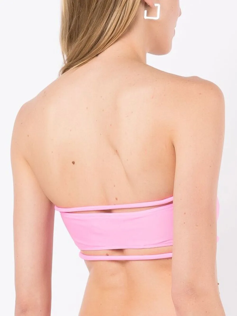 Gloria Coelho String-detail Two-piece Bikini Set In Pink
