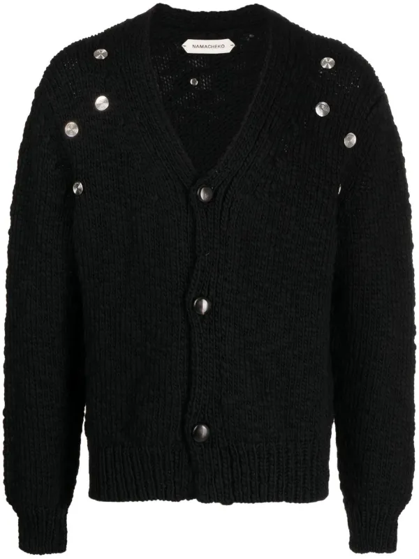 Namacheko chunky-knit V-neck Cardigan - Farfetch