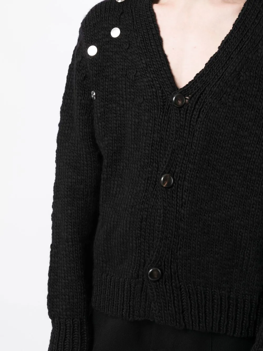 Namacheko chunky-knit V-neck Cardigan - Farfetch