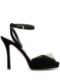 Valentino Garavani One Stud 115mm stiletto sandals - Black
