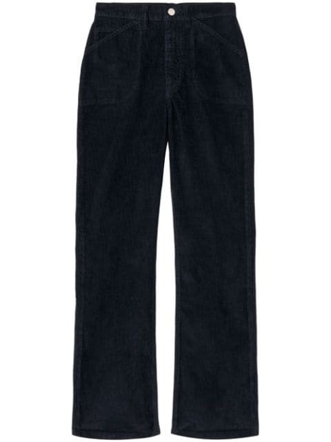 RE/DONE flared cropped corduroy trousers