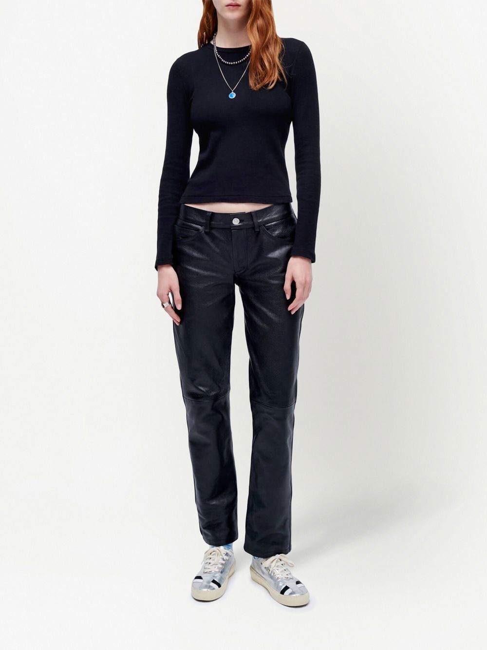 RE/DONE Skinny broek - Zwart