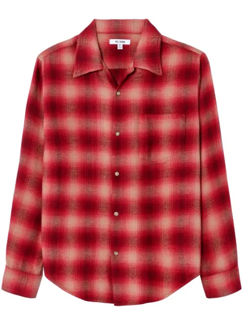 RE/DONE Camicia tartan anni '60 