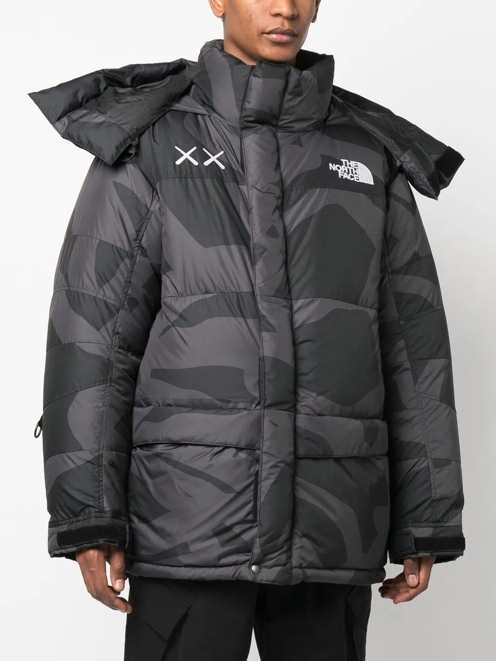 TNF x KAWS Retro 1994 Himalayan hooded down parka