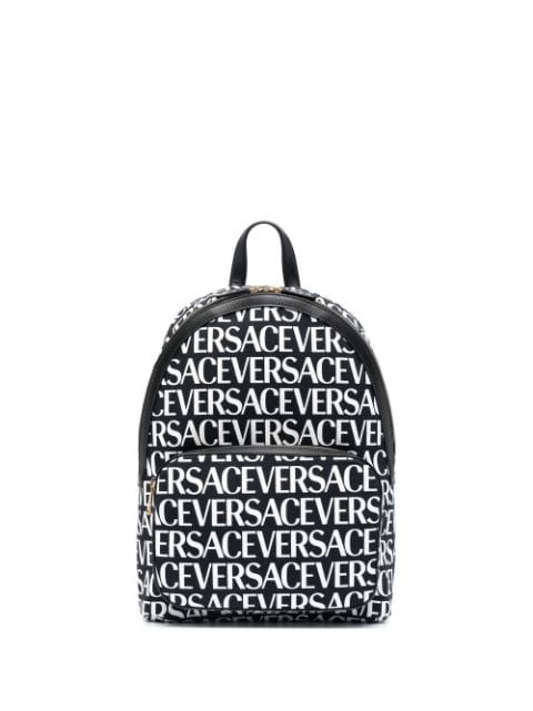 Versace logo-print backpack 