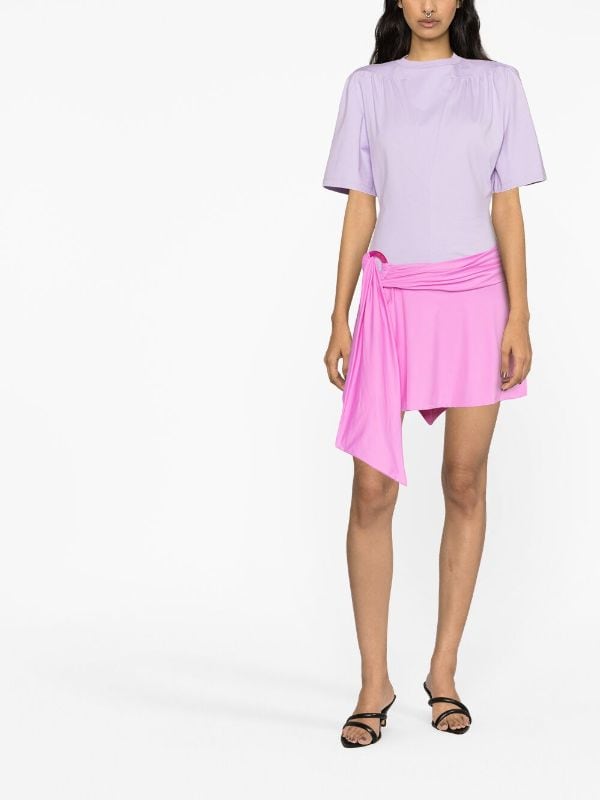 The Attico Asymmetric Mini Skirt Farfetch