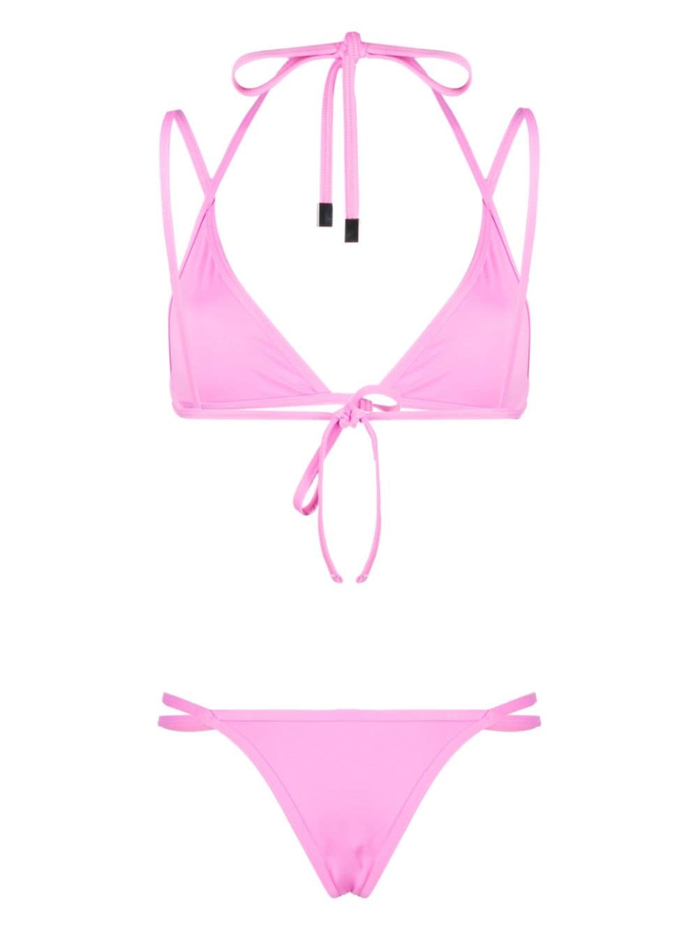 Image 2 of The Attico strap-detailed bikini set