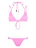 The Attico strap-detailed bikini set - Pink