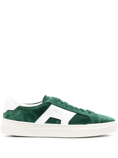 Santoni tenis con paneles de gamuza