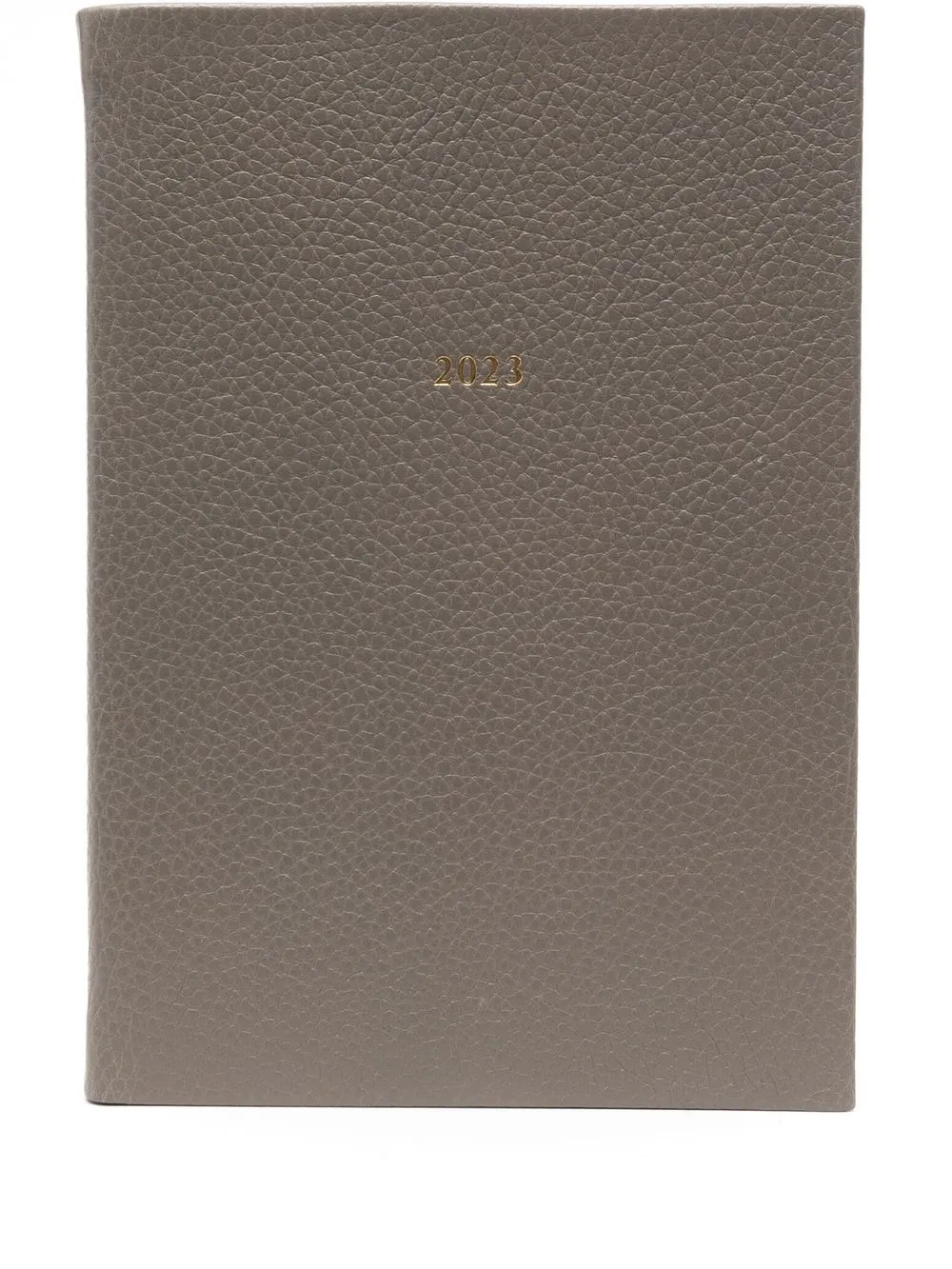 

Aspinal Of London pebbled-leather 2023 A5 diary - Grey