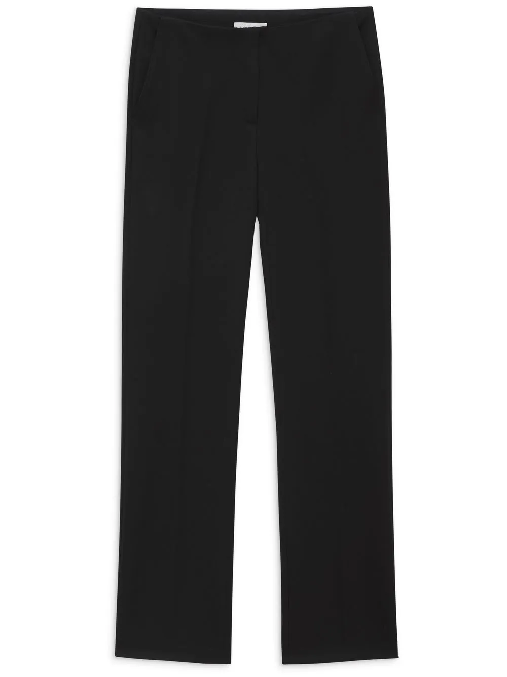 Shop Anine Bing Straight-leg Trousers In Black