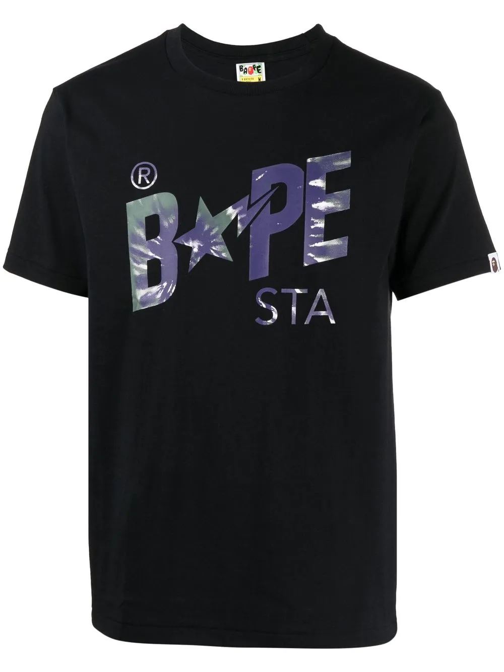 

A BATHING APE® logo-print short-sleeved T-shirt - Black