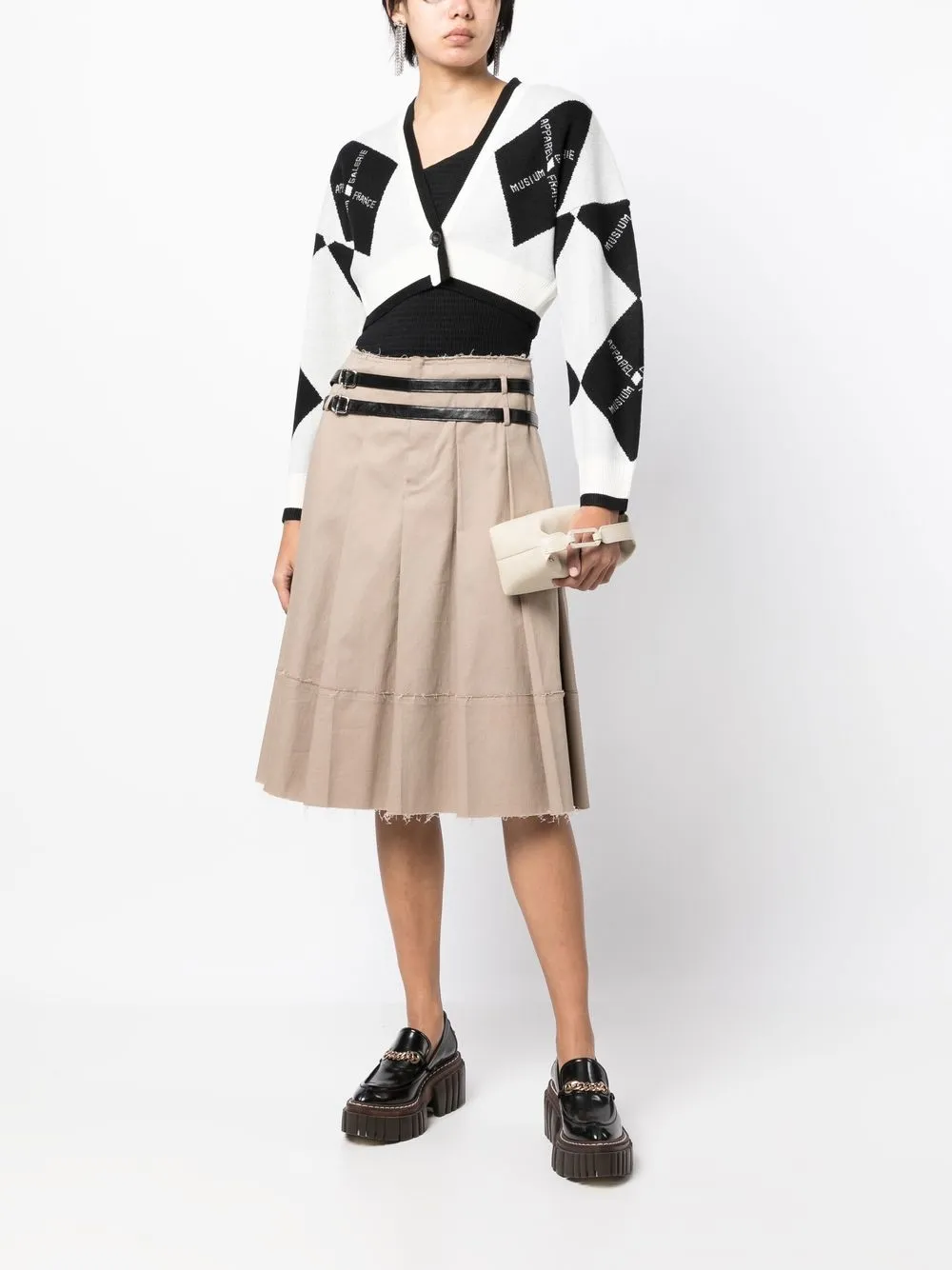 Musium Div. Argyle intarsia-knit Cropped Cardigan - Farfetch