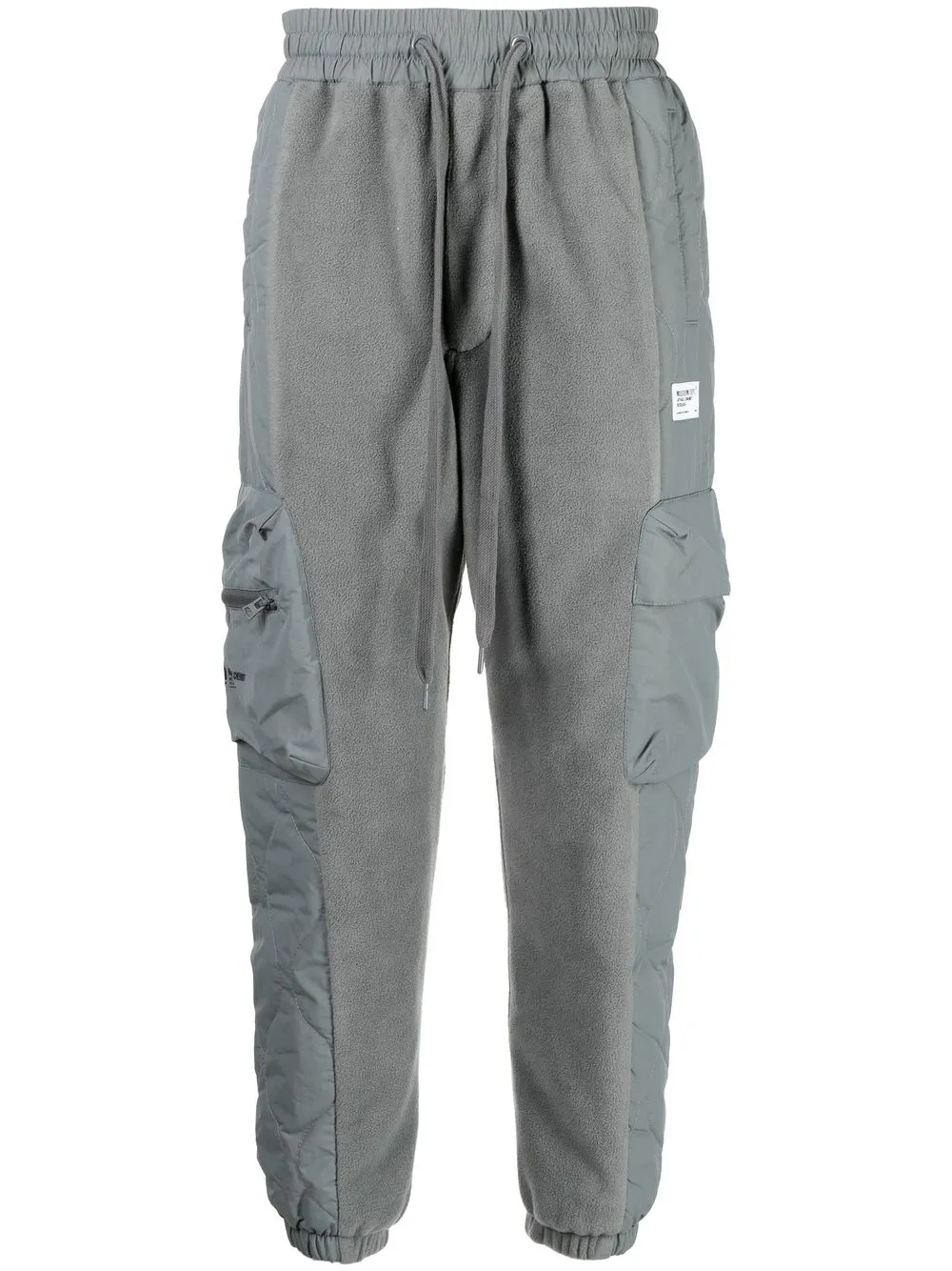 

Musium Div. logo-patch cargo trousers - Grey