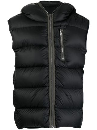 Rick Owens Padded zip-up Hoodie Gilet - Farfetch