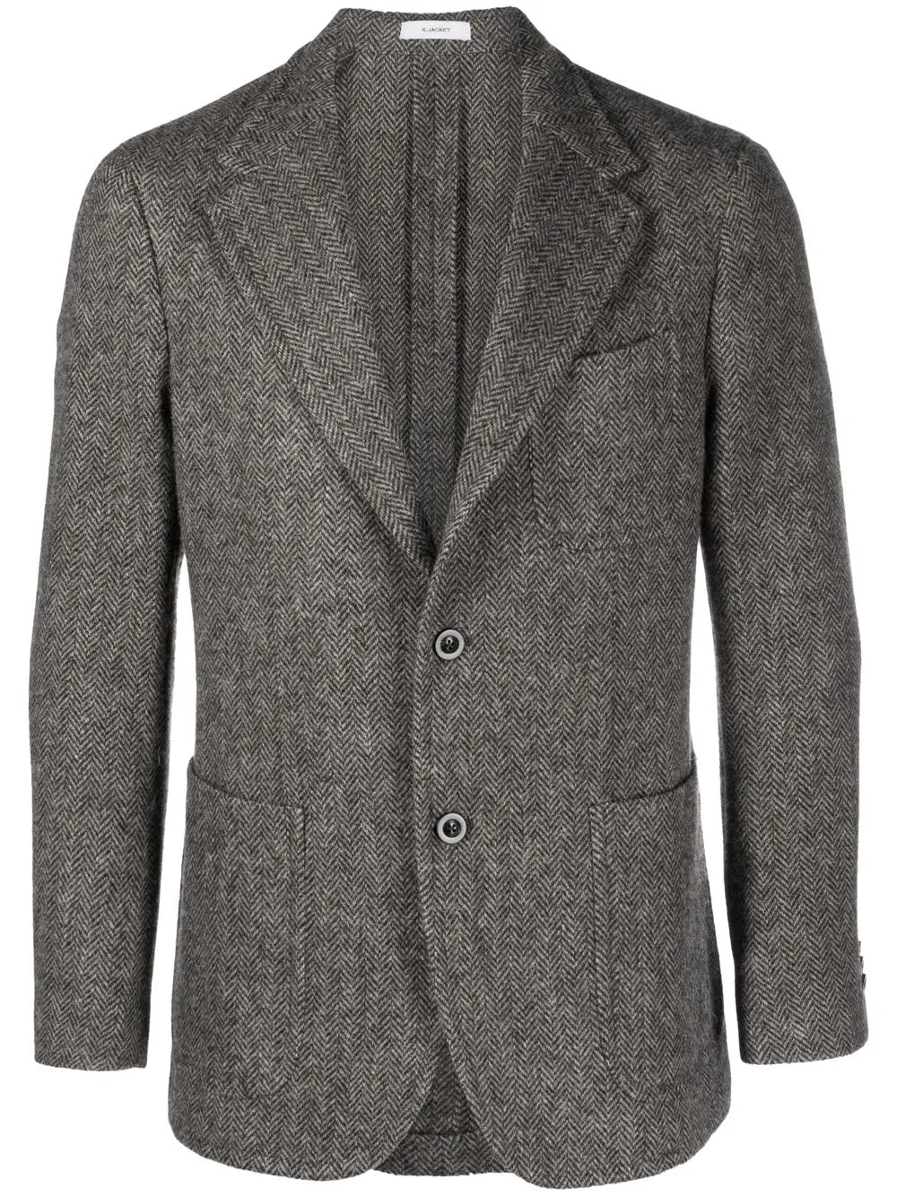 

Boglioli tweed single-breasted blazer - Brown