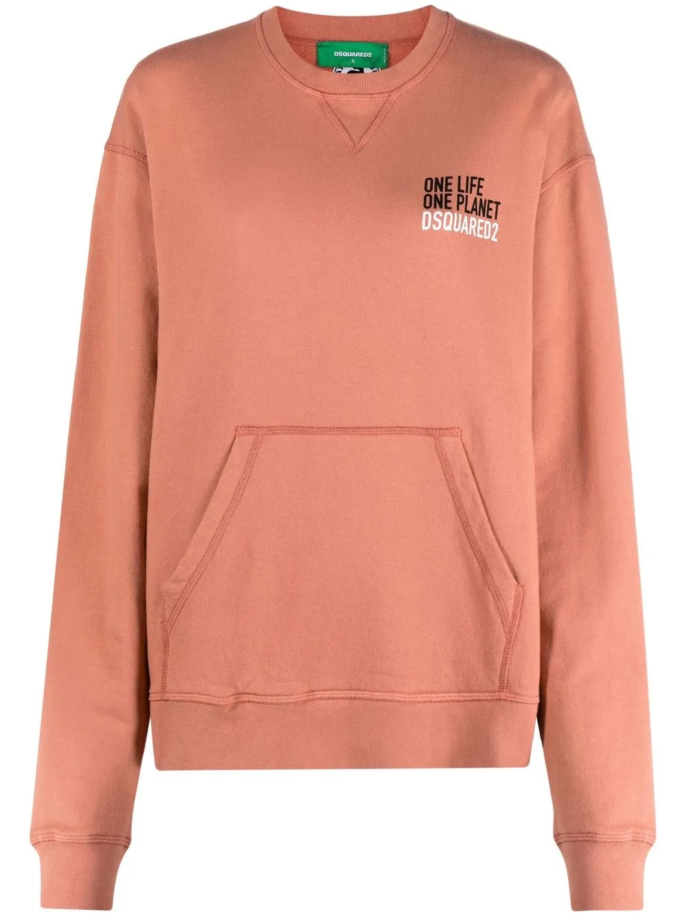

Dsquared2 logo-print long-sleeve sweatshirt - Pink