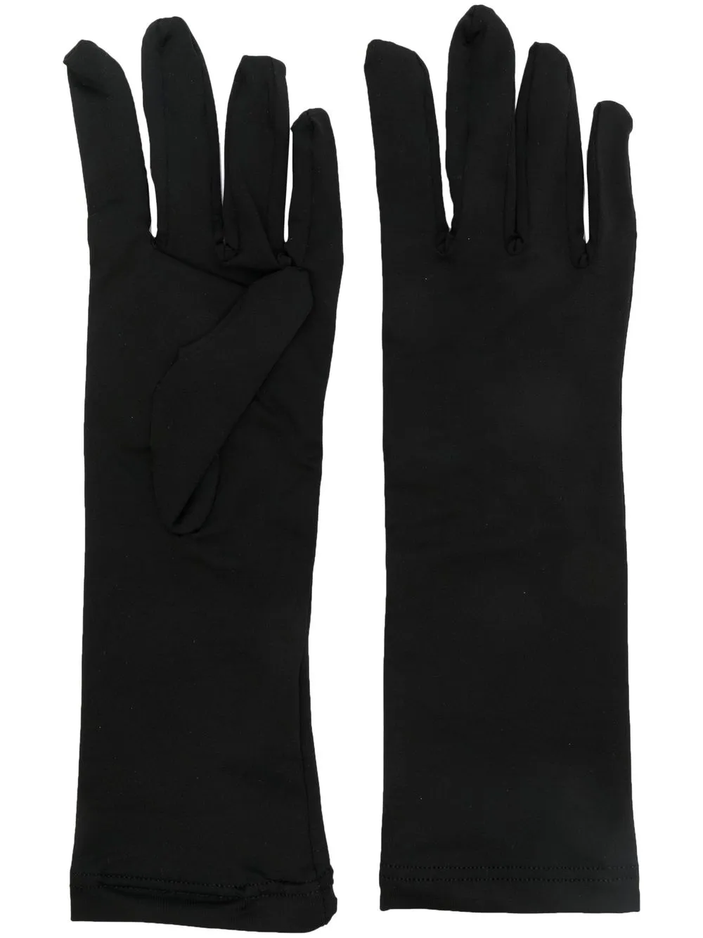 

VTMNTS guantes con estampado de código de barra - Negro