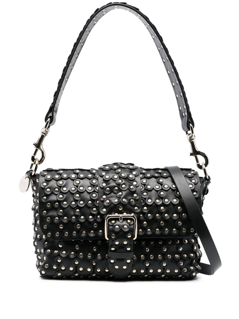 

RED(V) studded buckle-detail crossbody bag - Black