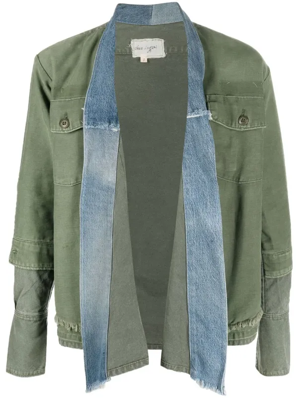 Greg Lauren two-tone Denim Jacket - Farfetch