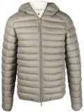 Save The Duck Donald logo-patch hooded padded jacket - Neutrals