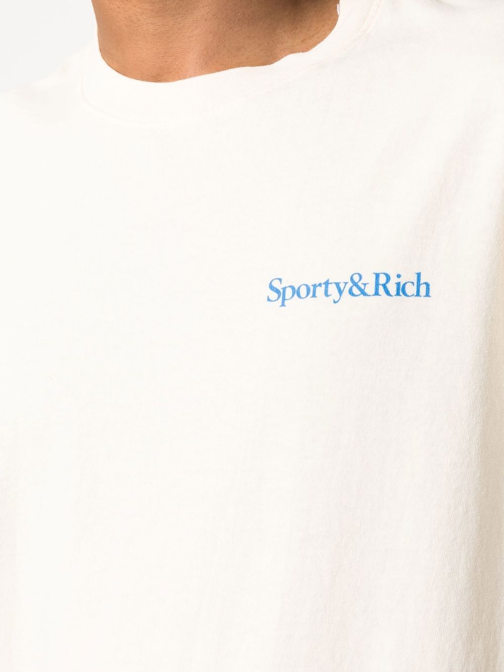 Sporty & Rich Health Is Wealth logo-print T-shirt - Farfetch