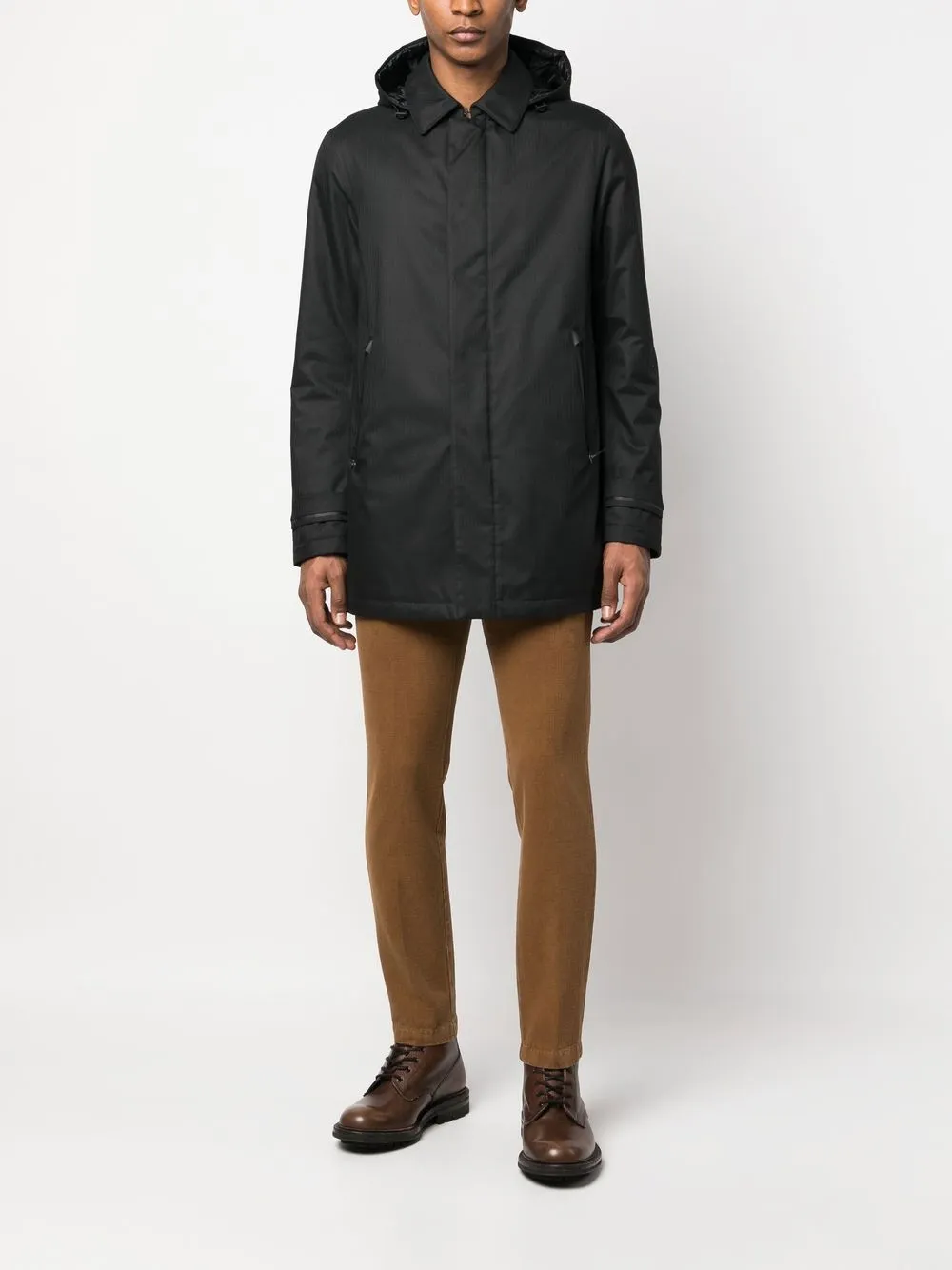 Herno Donsjack met capuchon - Zwart