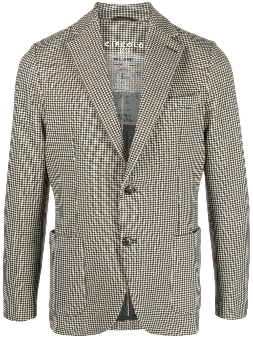 

Circolo 1901 blazer con motivo de cuadros gingham - Negro