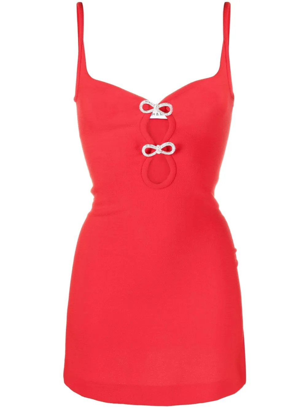 

MACH & MACH bow-embellished mini dress - Red
