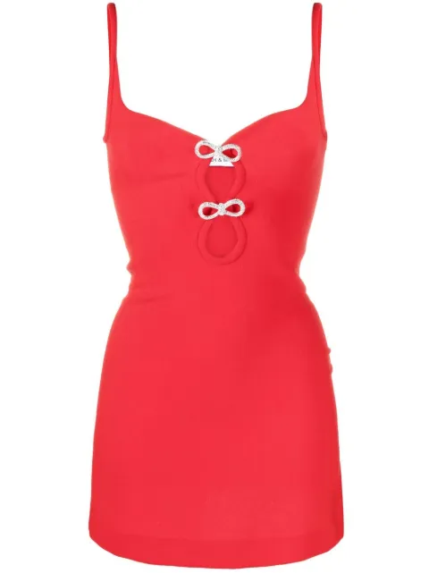 MACH & MACH vestido corto con detalle de moño