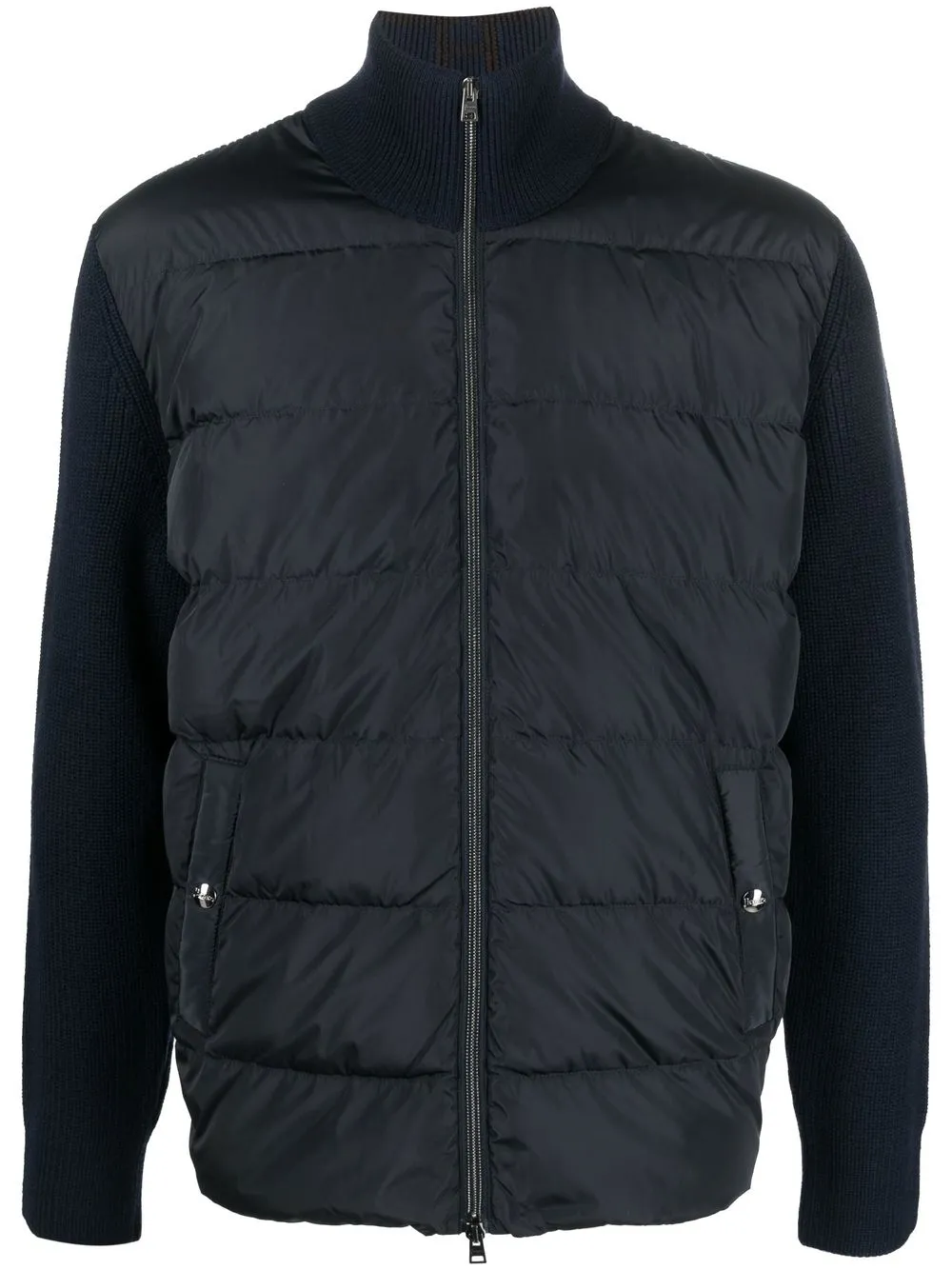 

Herno ribbed panelled down jacket - Blue