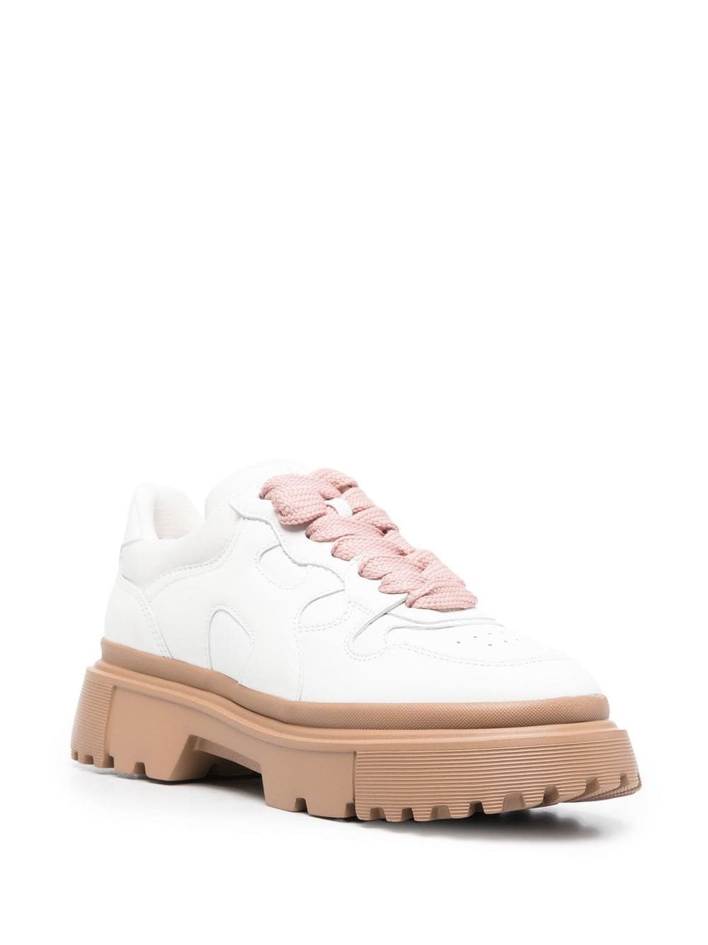 Shop Hogan 45mm Chunky Lace-up Sneakers In Weiss