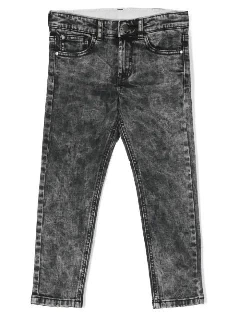 Stella McCartney Kids acid-wash slim-cut jeans