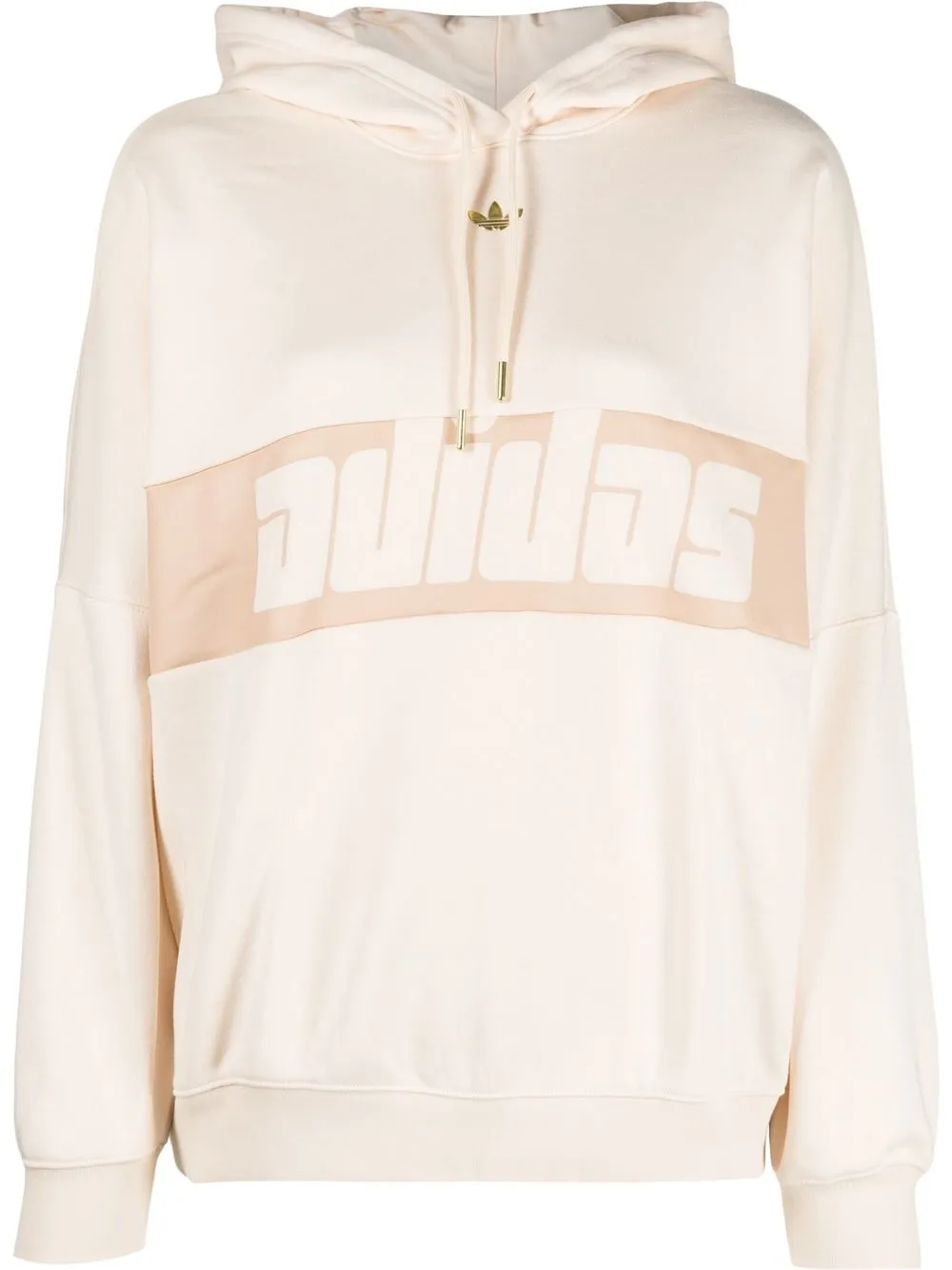 

adidas hoodie con logo estampado - Neutro