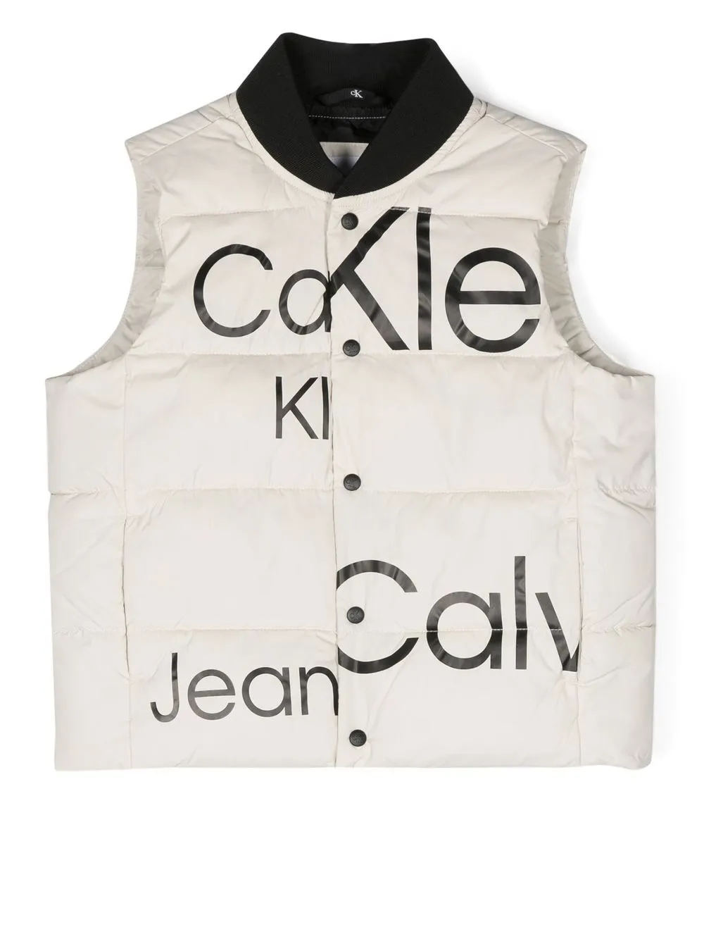 

Calvin Klein Kids chaleco capitonado con logo estampado - Neutro