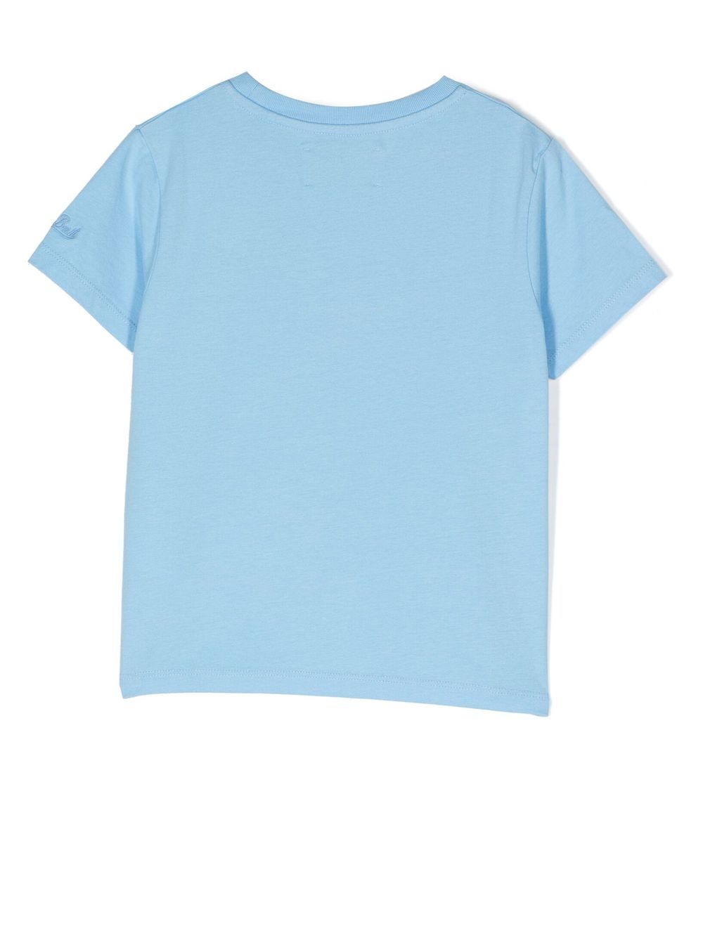 MC2 Saint Barth Kids T-shirt met borduurwerk - Blauw