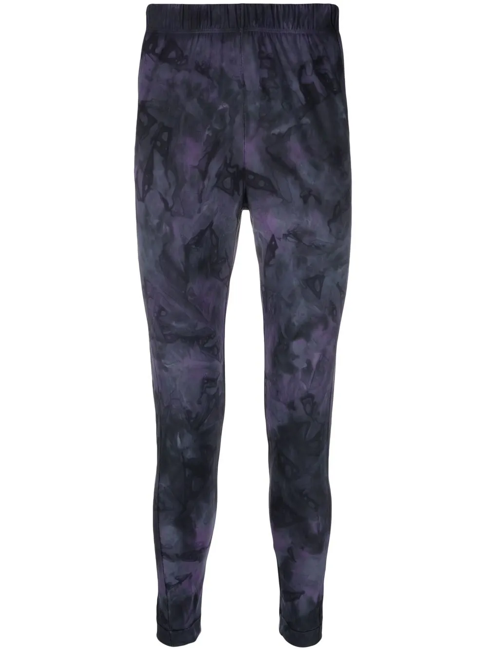 

Moncler Grenoble logo-patch abstract-print leggings - Blue